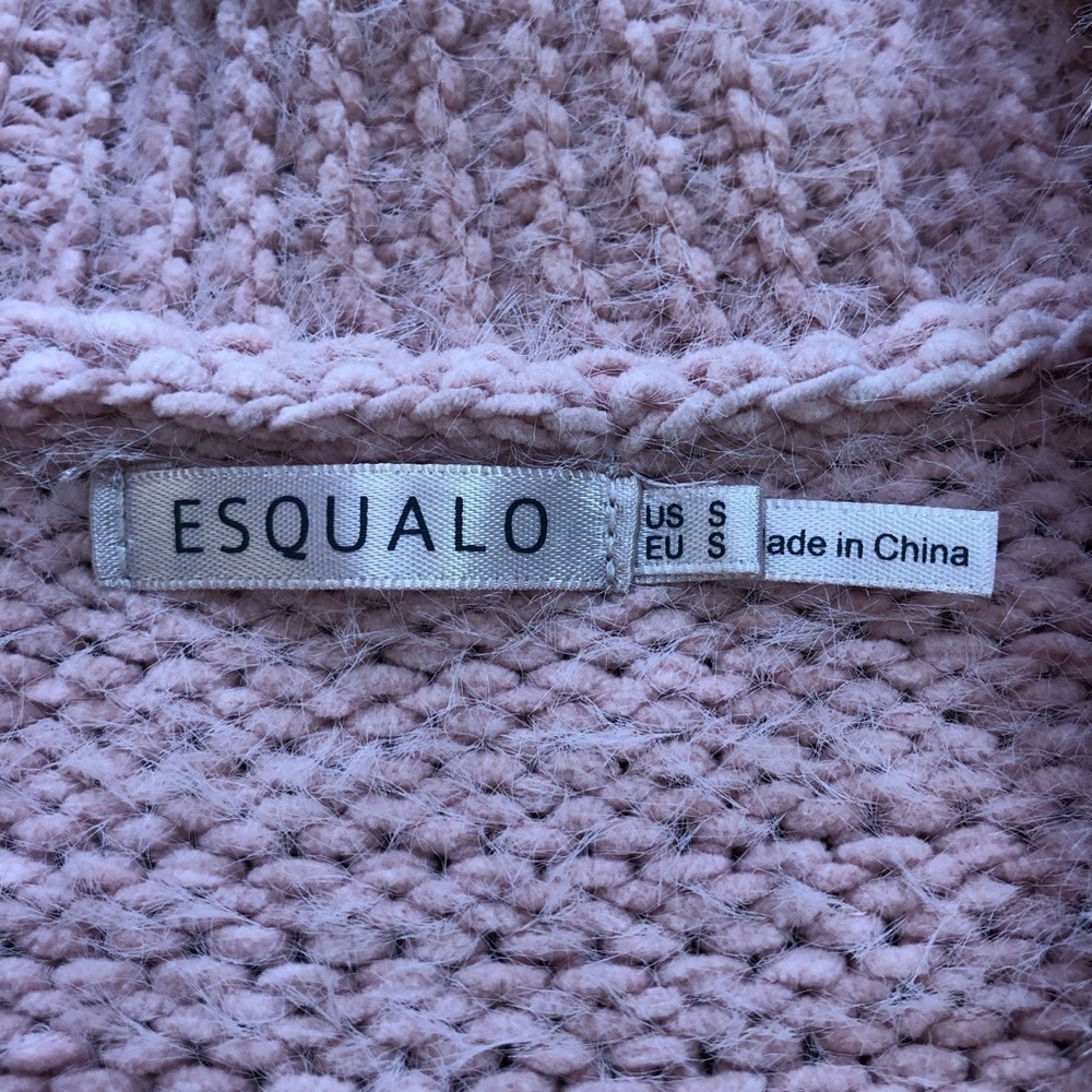 Esqualo dusty rose long open cardigan - Picture 8 of 13